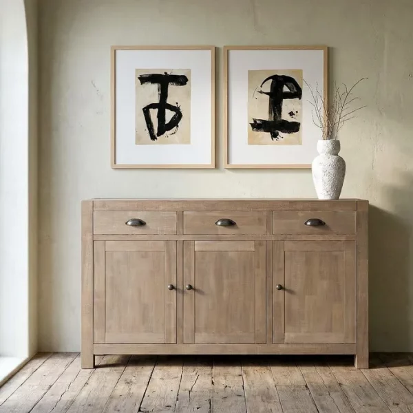 APARADOR NATURAL MADERA DE PINO 140 X 40 X 86,50 CM