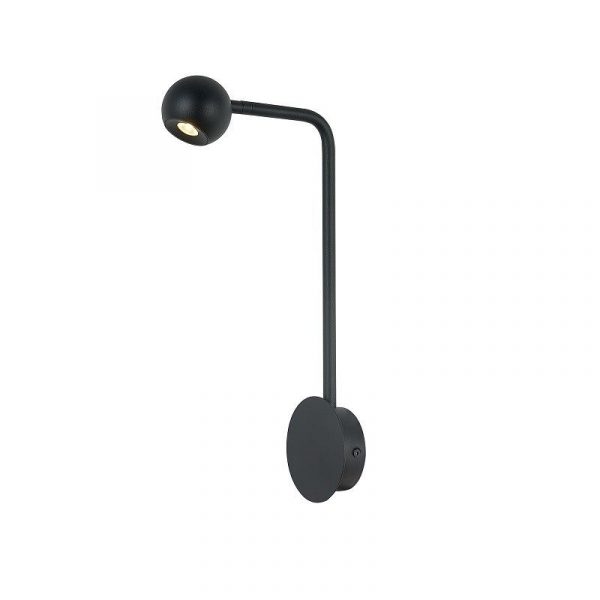 APLIQUE LED 6W EYES NEGRO ARENA 7513 MANTRA