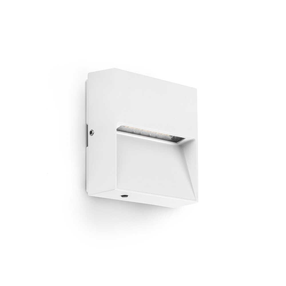 DUNE APLIQUE SEÑALIZADOR CUADRADO BLANCO MATE 3W 4CCT 71964 FARO