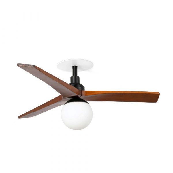 FARO KLIM S EMPOTRADO E27 VENTILADOR NEGRO-NOGAL FSC