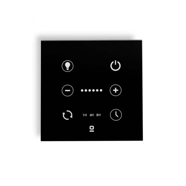 FARO CONTROLADOR DE PARED NEGRO DC C/ LUZ REGULABLE