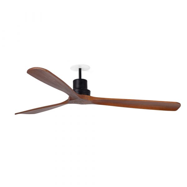 FARO LANTAU L EMPOTRADO VENTILADOR NEGRO-NOGAL