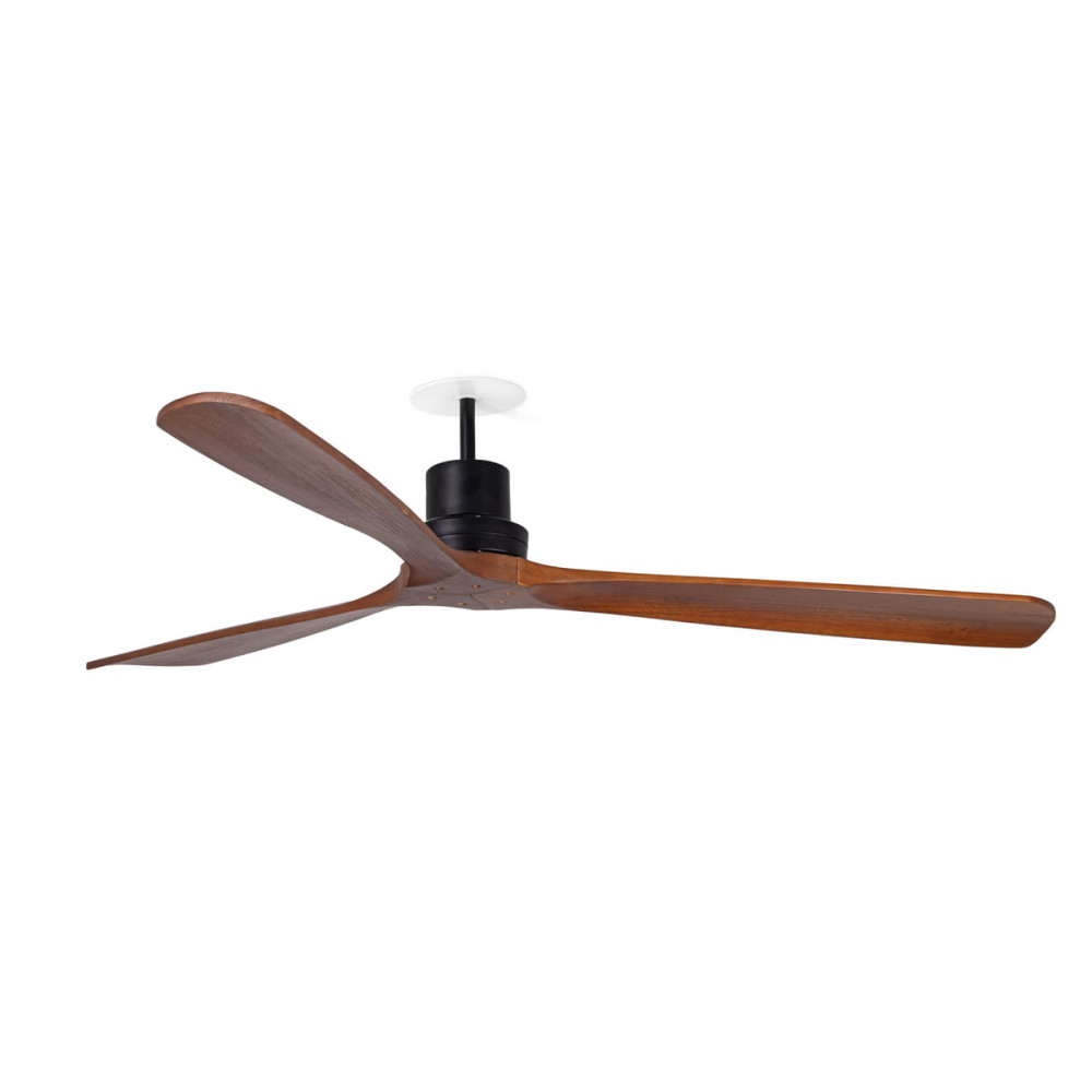 FARO LANTAU L EMPOTRADO VENTILADOR NEGRO-NOGAL