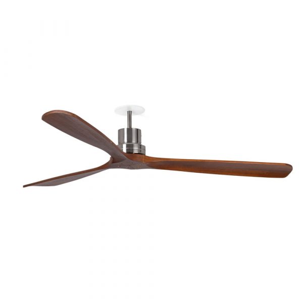 FARO LANTAU L EMPOTRADO VENTILADOR NÍQUEL-NOGAL