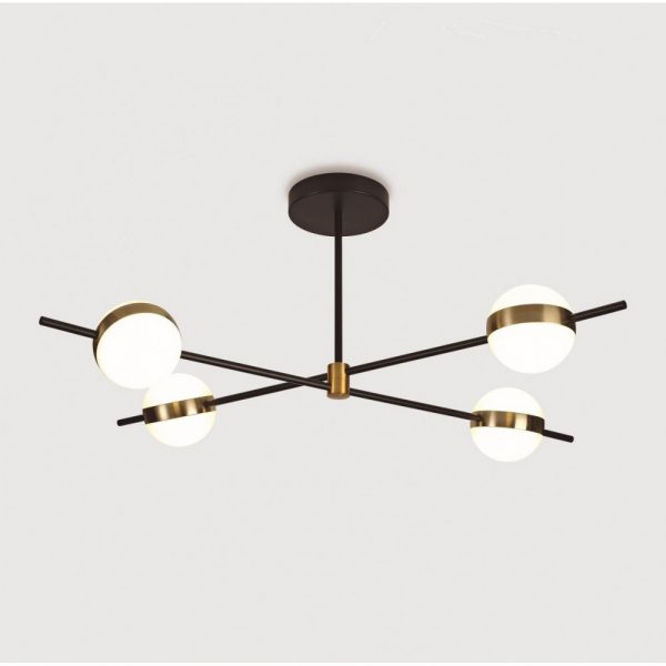 PLAFON 32W CUBA ORO Y NEGRO 7162 MANTRA