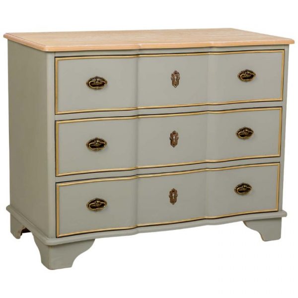 COMODA MADERA LACADA VERDE ENVEJ 100X50X80CM