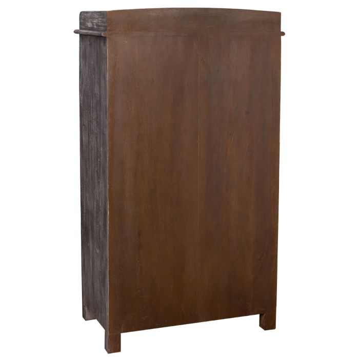 VITRINA MADERA MANGO ENVEJ MARRÓN 74X41X128CM - Imagen 4