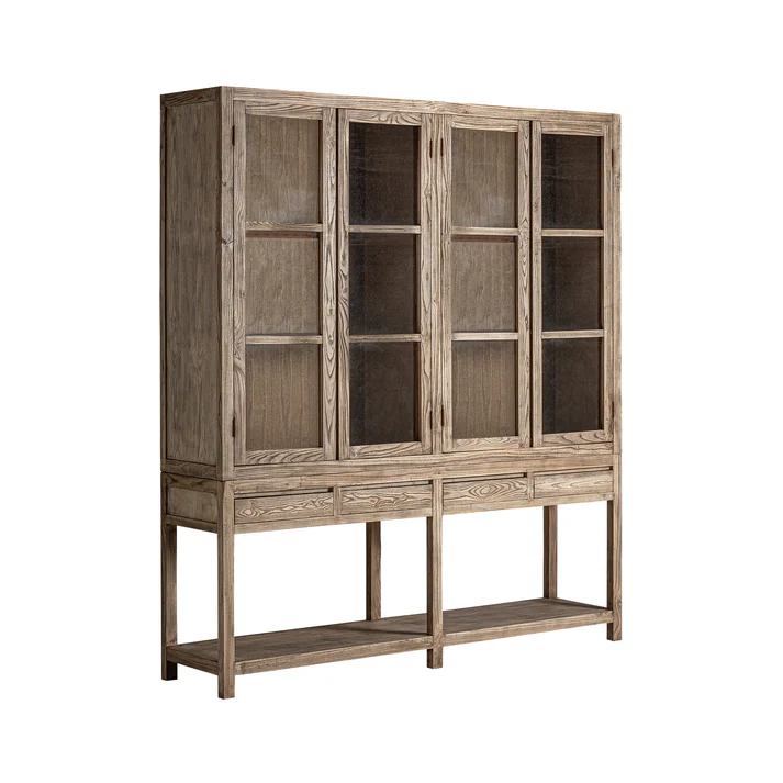 VITRINA MASEIN MADERA OLMO 200X45X225CM - Imagen 2