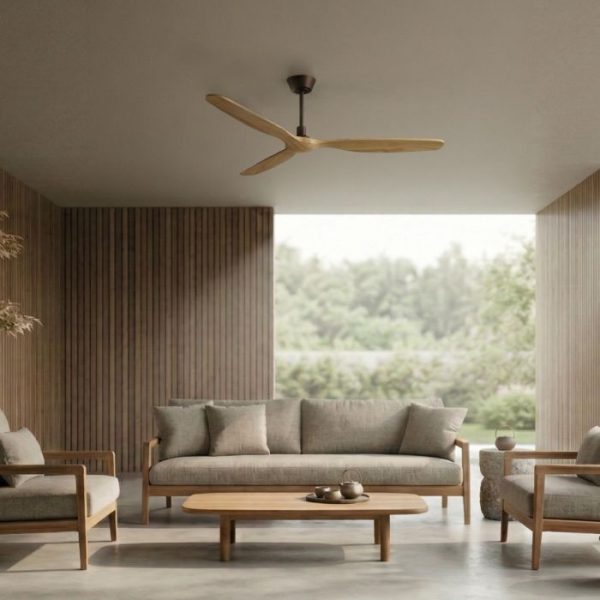 VENTILADOR SULION BALCONY NEO XL MARRÓN MADERA MEDIA