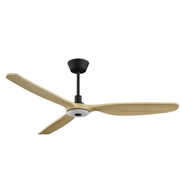 VENTILADOR SULION BALCONY NEO LED XL NEGRO MADERA CLARA