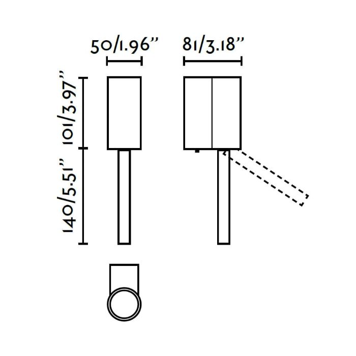 FARO DANTE APLIQUE CON LECTOR ORO SATINADO 5W+3W 2700K - Imagen 6