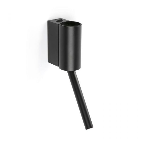 FARO DANTE APLIQUE CON LECTOR NEGRO 5W+3W 2700K