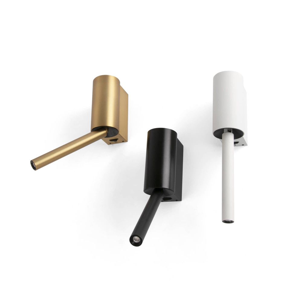 FARO DANTE APLIQUE CON LECTOR ORO SATINADO 5W+3W 2700K - Imagen 5