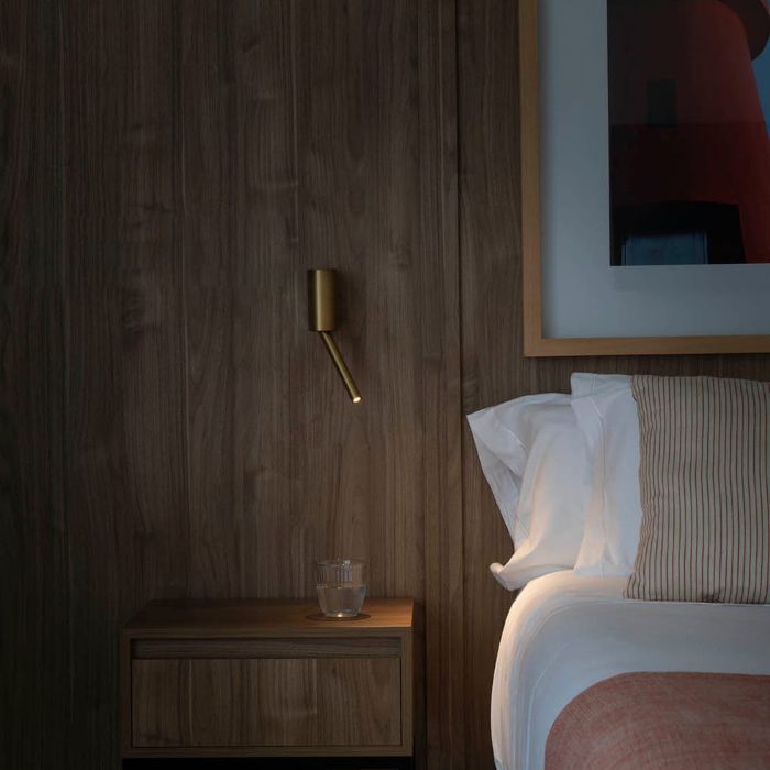 FARO DANTE APLIQUE LECTOR ORO SATINADO 3W 2700K - Imagen 3