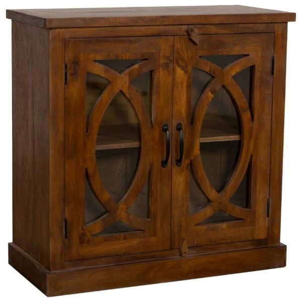 RECIBIDOR MARRON MADERA MANGO 90X40X90CM