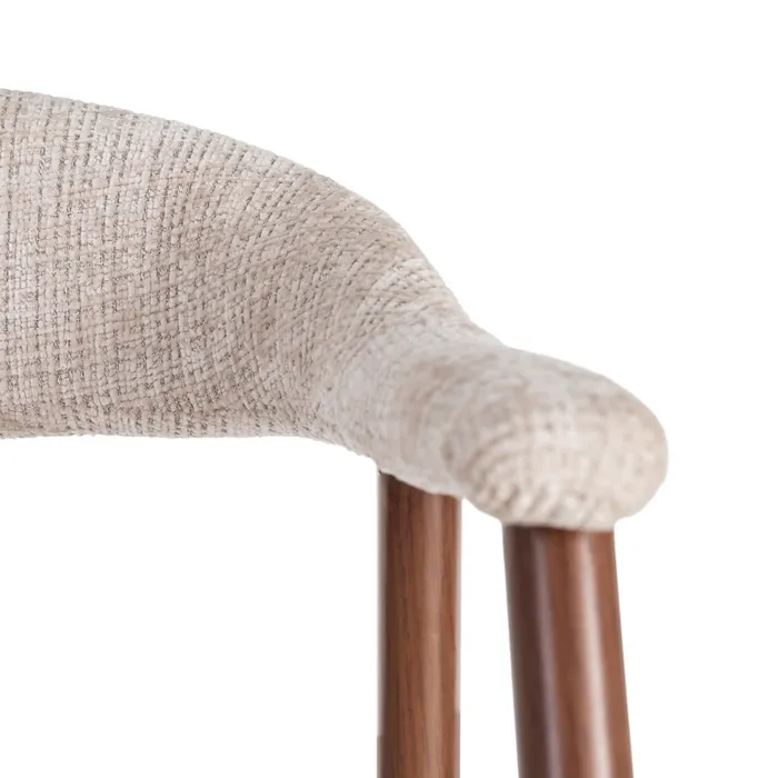 SILLA BEIGE TEJIDO-METAL 56 X 57 X 78 CM - Imagen 6