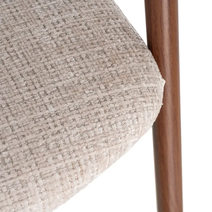 SILLA BEIGE TEJIDO-METAL 56 X 57 X 78 CM - Imagen 9