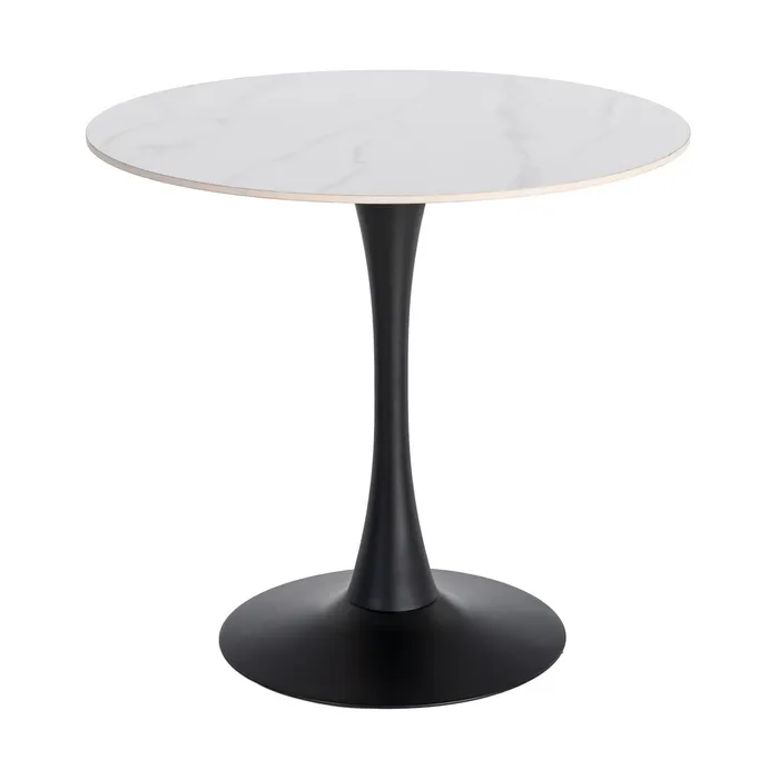 MESA REDONDA PIEDRA SINTERIZADA CONTRACT 80 X 80 X 75 CM - Imagen 7