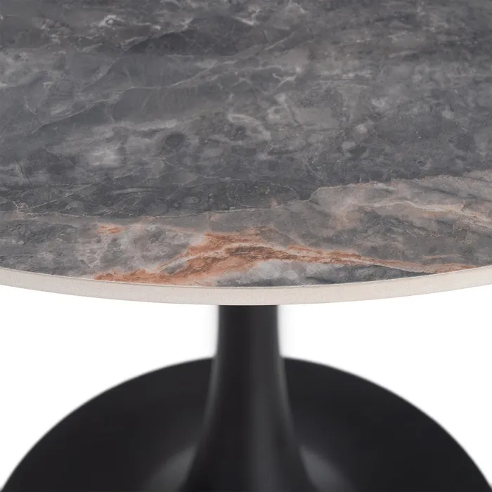 MESA REDONDA PIEDRA SINTERIZADA CONTRACT 80 X 80 X 75 CM - Imagen 3