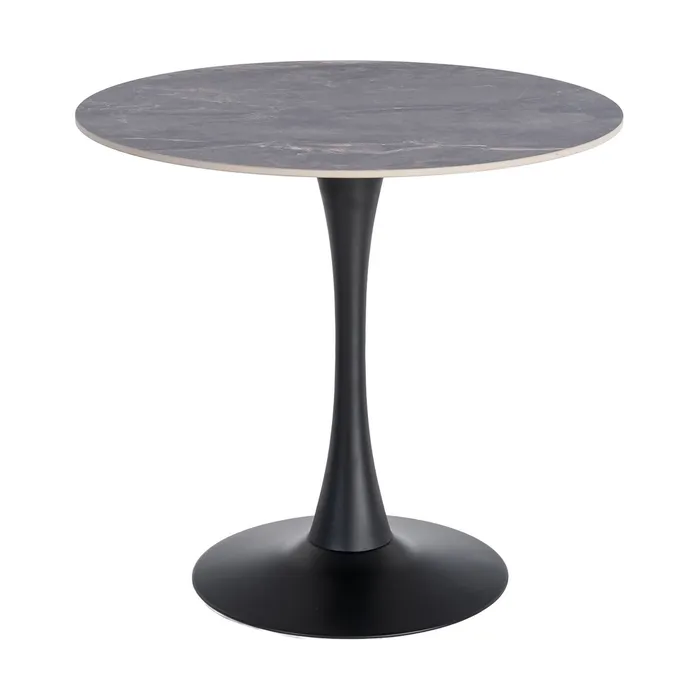 MESA REDONDA PIEDRA SINTERIZADA CONTRACT 80 X 80 X 75 CM - Imagen 7