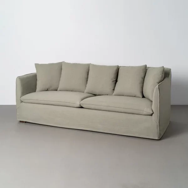 SOFÁ VERDE TEJIDO SALÓN 215 X 92 X 78 CM