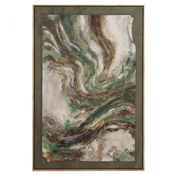 CUADRO ABSTRACT 80% PINTADO A MANO 83x4x123 CM