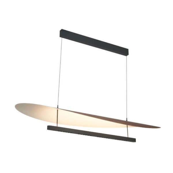 LAMPARA LED ABISAL 48W NEGRO Y MADERA 9654 MANTRA