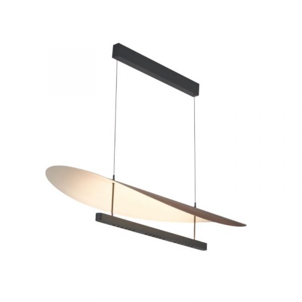 LAMPARA LED ABISAL 40W NEGRO Y MADERA 9655 MANTRA