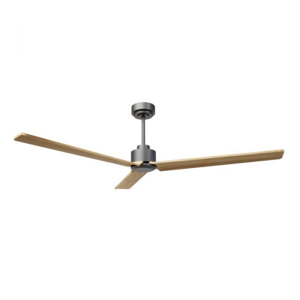 SULION ANNE XL VENTILADOR GRIS GRAFITO MADERA CLARA