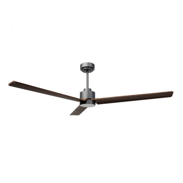 SULION ANNE XL VENTILADOR LED GRIS GRAFITO MADERA OSCURA