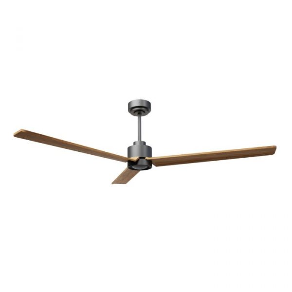 SULION ANNE XL VENTILADOR LED GRIS GRAFITO MADERA MEDIA