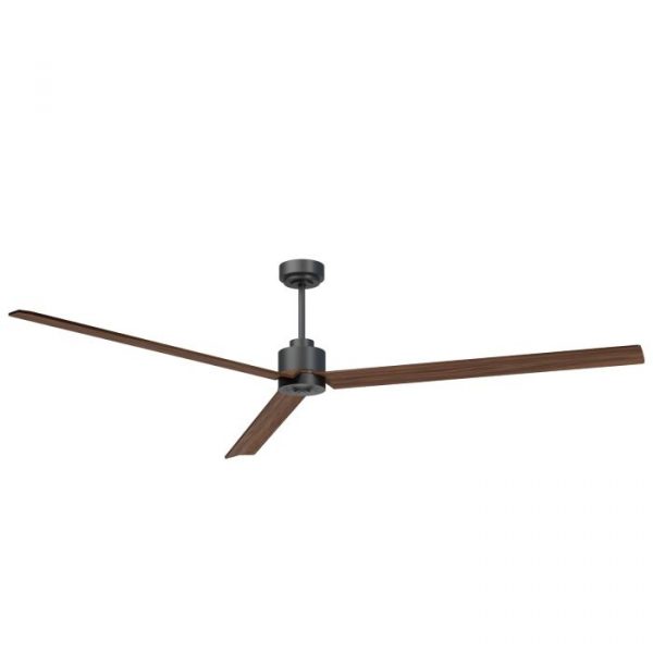 SULION ANNE XXL VENTILADOR LED GRAFITO MADERA OSCURA