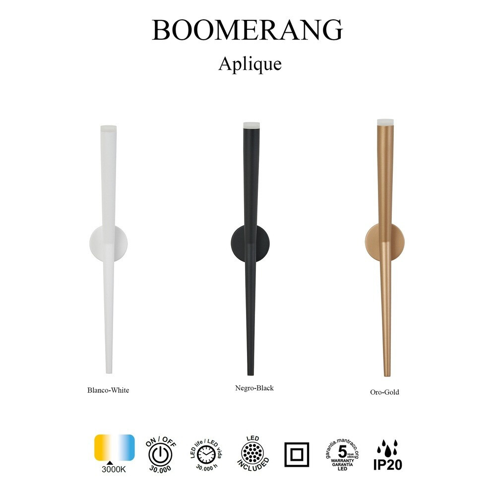 APLIQUE BOOMERANG 1L NEGRO 9241 MANTRA - Imagen 7