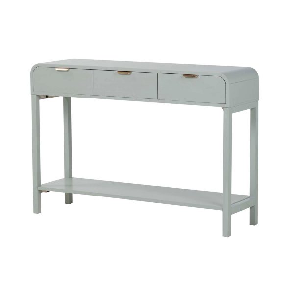 CONSOLA MDF PINO VERDE DORADO 110x32x75CM