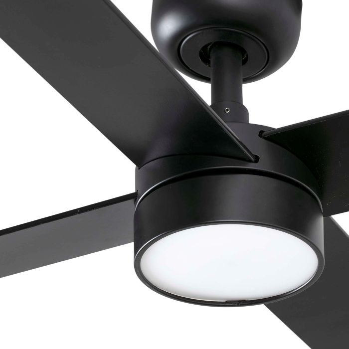 FARO RUDDER L 4 LED VENTILADOR NEGRO-NOGAL TUYA - Imagen 2