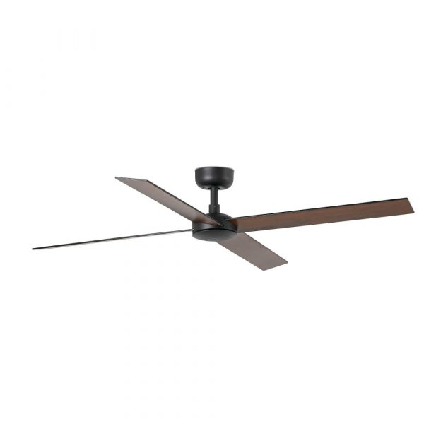 FARO RUDDER L 4 VENTILADOR NEGRO-NOGAL