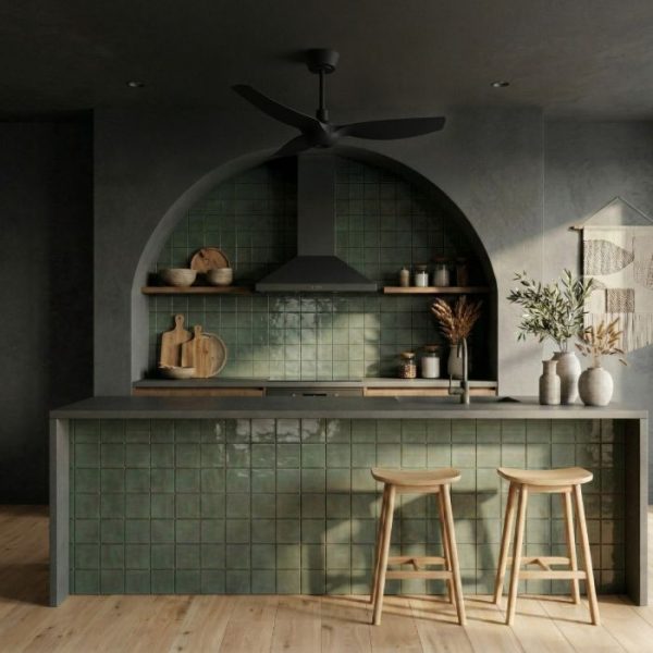 SULION IVY NEO S VENTILADOR NEGRO CON LUZ IP44