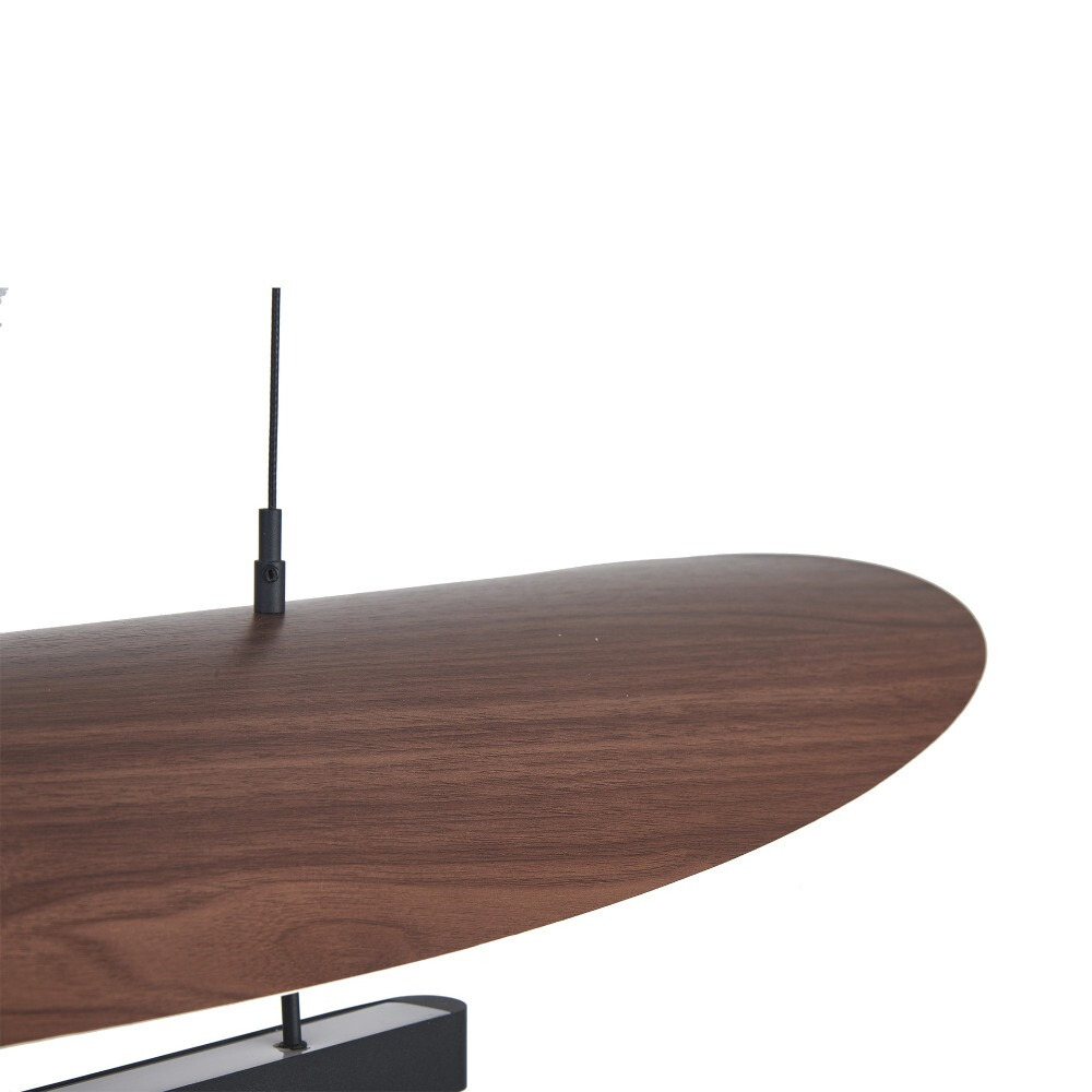 LAMPARA LED ABISAL 40W NEGRO Y MADERA 9655 MANTRA - Imagen 5