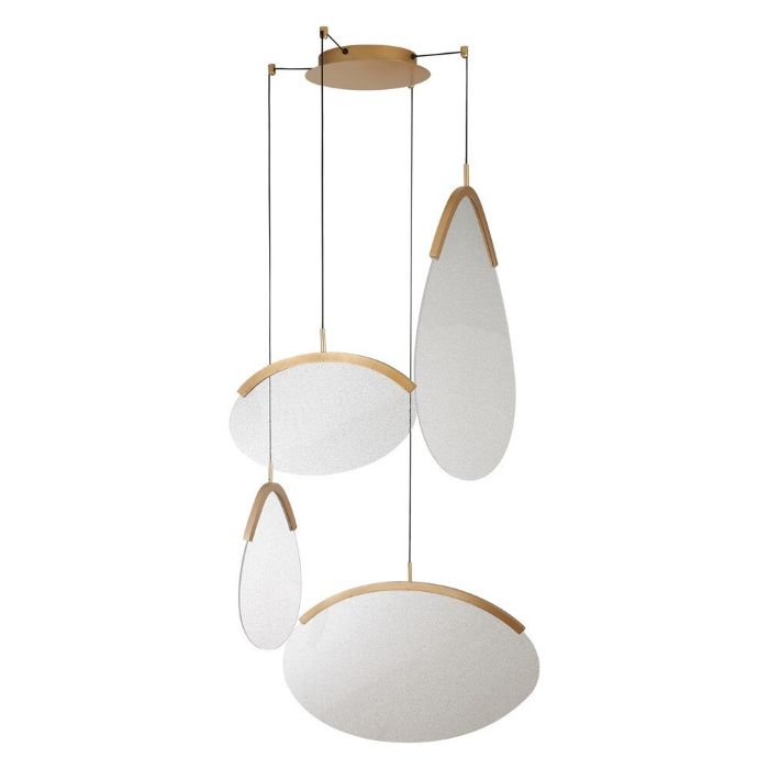 LAMPARA LED OASIS 54W ORO 4 COLGANTES 9646 MANTRA - Imagen 4