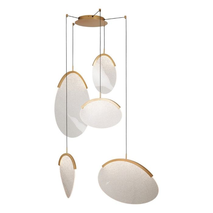 LAMPARA LED OASIS 65W ORO 5 COLGANTES 9645 MANTRA - Imagen 7