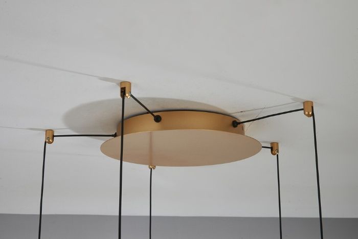 LAMPARA LED OASIS 65W ORO 5 COLGANTES 9645 MANTRA - Imagen 3