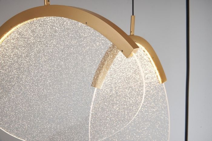 LAMPARA LED OASIS 65W ORO 5 COLGANTES 9645 MANTRA - Imagen 6