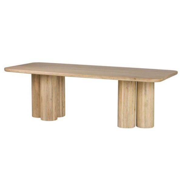 MESA COMEDOR MADERA MANGO MARRON FELO 240x100x76CM