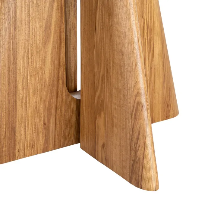 MESA COMEDOR BEIGE-MARRÓN DM-CERÁMICA 120 X 120 X 75 CM - Imagen 5