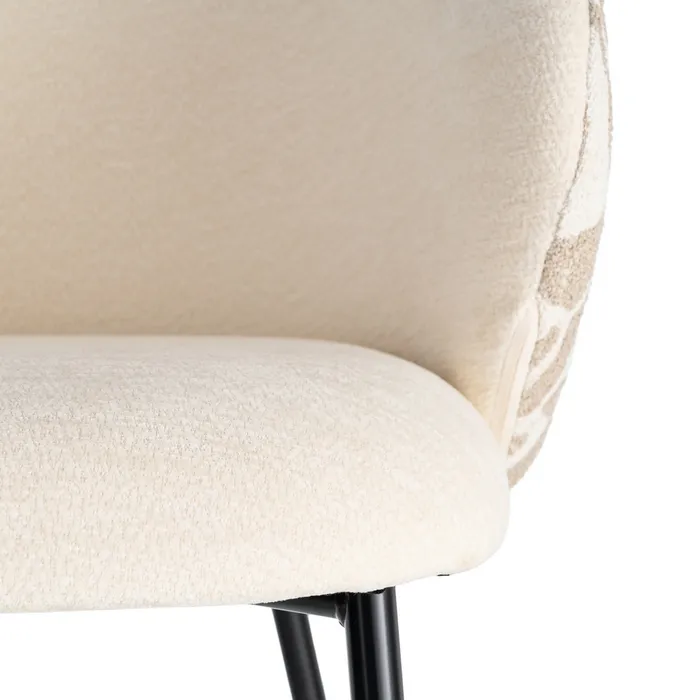 SILLA ESTAMPADO TEJIDO-METAL CONTRACT 55,50 X 57 X 76 CM - Imagen 3