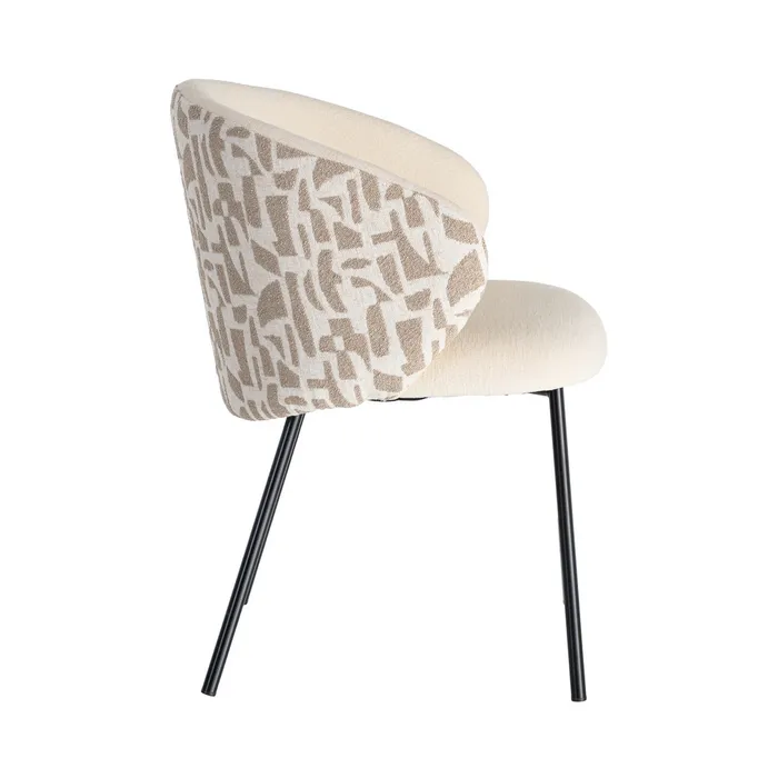 SILLA ESTAMPADO TEJIDO-METAL CONTRACT 55,50 X 57 X 76 CM - Imagen 5
