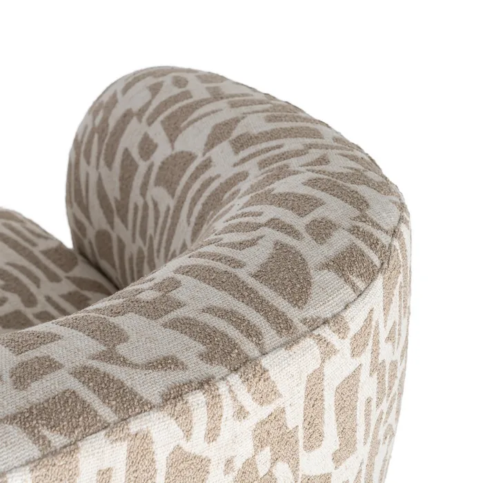 SILLÓN ESTAMPADO CREMA-BEIGE 73 X 82 X 70 CM - Imagen 3