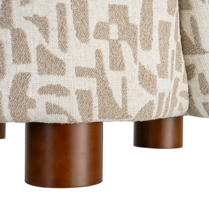 SILLÓN ESTAMPADO CREMA-BEIGE 73 X 82 X 70 CM - Imagen 5