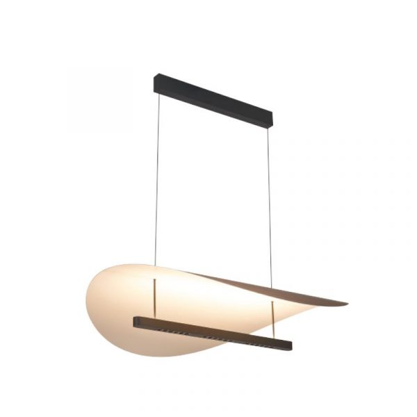 LAMPARA LED ABISAL 40W NEGRO Y MADERA 9656 MANTRA
