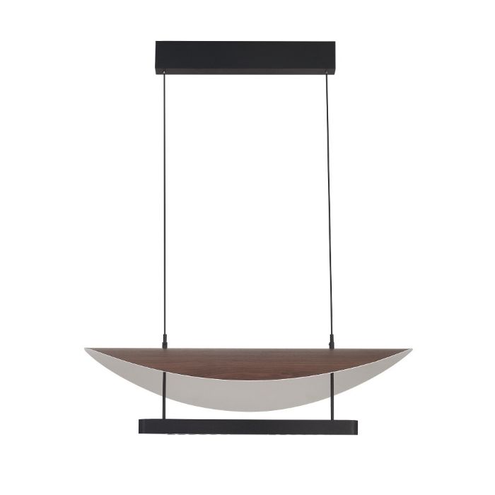 LAMPARA LED ABISAL 28W NEGRO Y MADERA 9657 MANTRA - Imagen 4